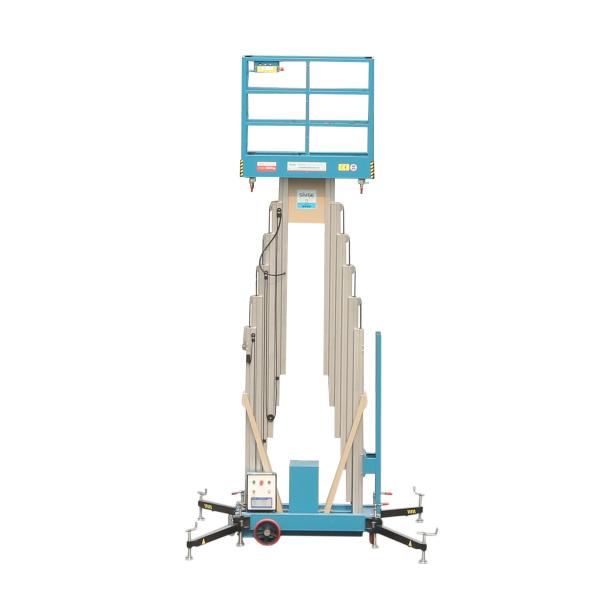 12 M Aluminum Alloy Double Mast Man lift Aerial Work Platform aerial platform lift