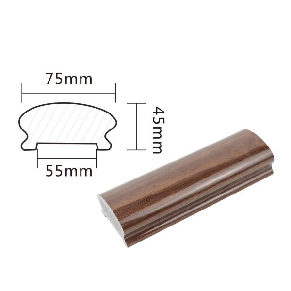 PVC Stair Balustrade Railing For Interior Handrail System 3 Years Warranty