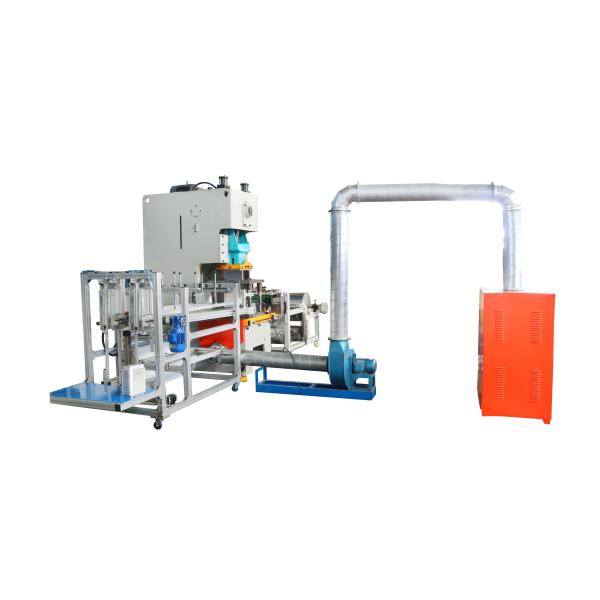 Double Track Collector Aluminum Foil Takeaway Container Punching Machine for Products