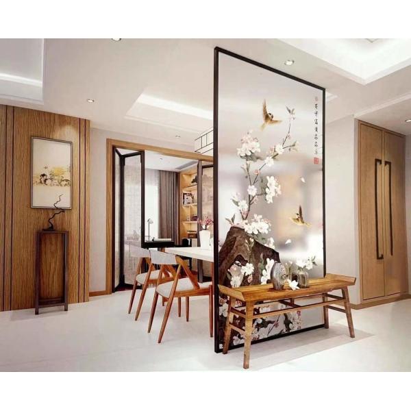 Screen Partition Tempered Art Glass Carving Laminated Wire Glass