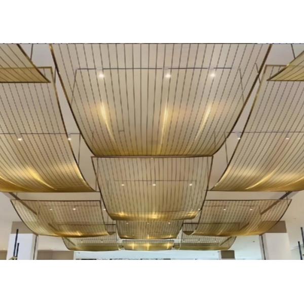 Stainless Steel 316 Decoration Wire Mesh with 1.5mm Wire Diameter and Customized Color for Inner Decoration