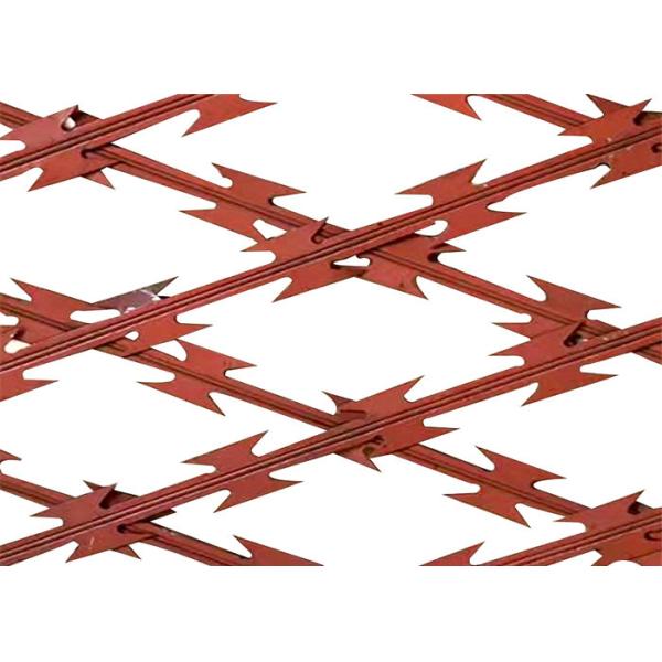 75*150mm Hole Welded Razor Barbed Wire Fence Panel Bto-22