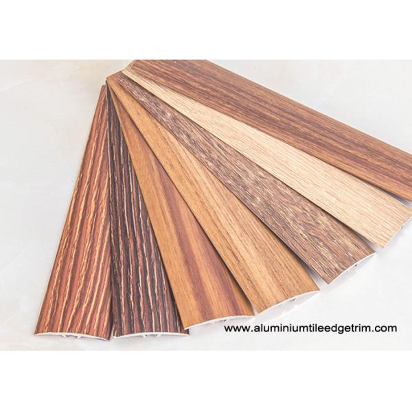 Wood Effect Laminate Floor Metal Edging , Carpet To Wooden Floor Trim