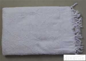 Cheap Islamic Polyester Custom Hajj Ihram Clothing Fabric With Fringe for sale