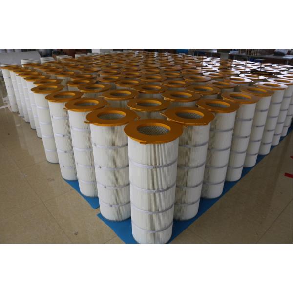 Iron Cover Pleated Filter Cartridge Three - Lugs For Large Dust Concentration