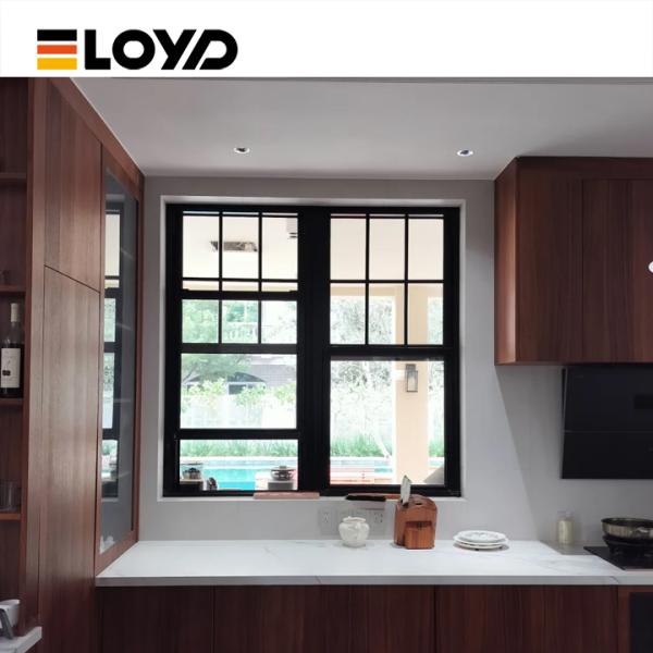 Double Single Hung Window with Energy-Saving Glass and Aluminium Frame