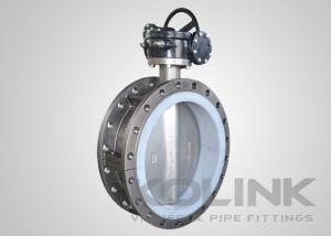 Cheap Fully PTFE Lined Butterfly Valve, 2-pc Ductile Iron Body, Concentric Disc for sale