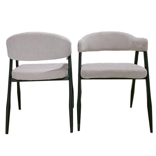 Modern Comfortable Leisure Dining Room Chairs Fabric Seat Material Dining Room Furniture