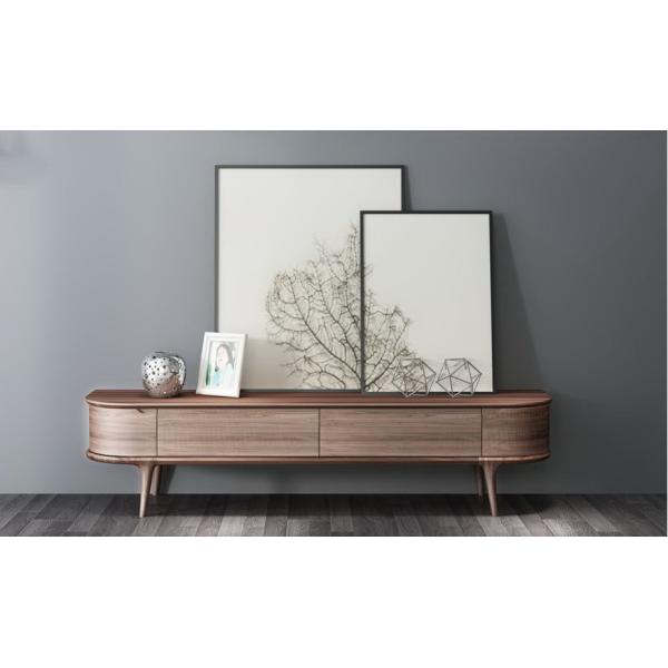 2017 New Walnut Wood Furniture Design Living room sets Long TV Stand &  Floor Cabinets