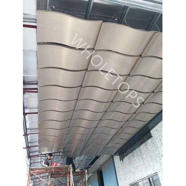 ISO14001 800×800mm Laser Cutting Aluminum Facade Panels Modern Decoration