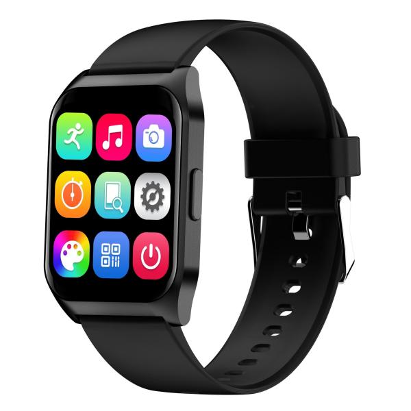 1.69 Inch IP67 Square Shape Smartwatch Health Information Sharing