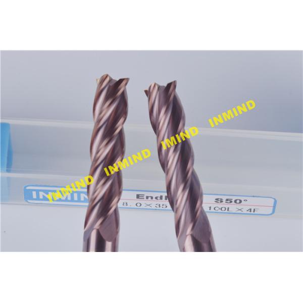 Standard Cnc Milling Solid Carbide Cutter / Extra Long 8 mm Drill Cutting Tool