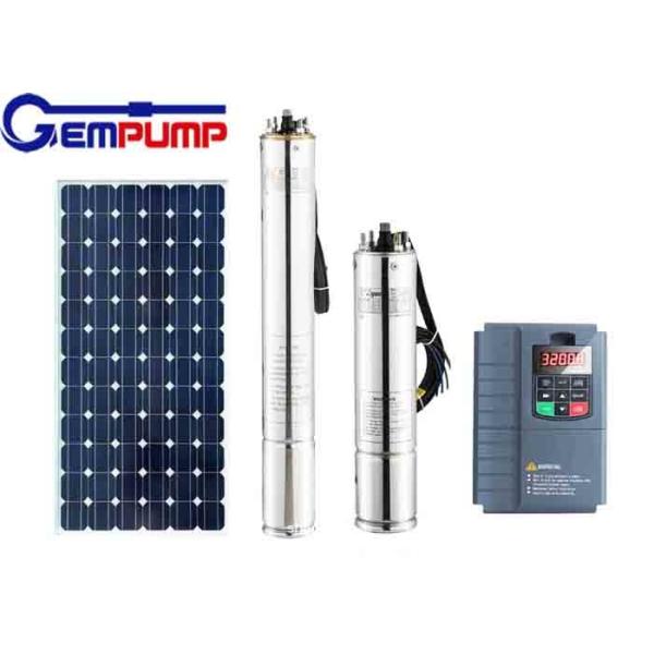 DC Stainless Steel 304 Submersible Solar Borehole Pumps For Agriculture