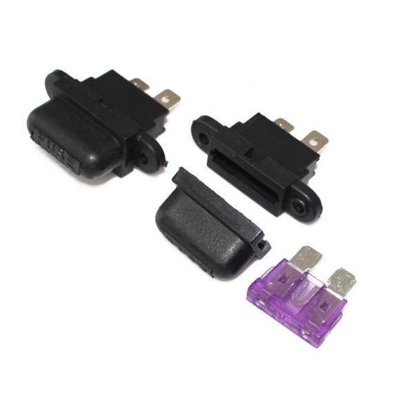 ATU Medium Auto Blade Chassis Panel Mount Fuse Holder Clip JEF-703C 30A 32Volt For Automotive