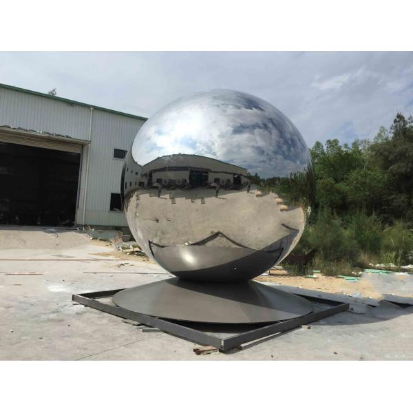 Outdoor Large Stainless Steel Ball Sculpture Modern Decorative Design