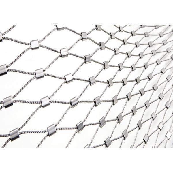 Woven Metal Wire Rope Mesh 0.5m Width Stainless Steel 304 For Balustrade Infill