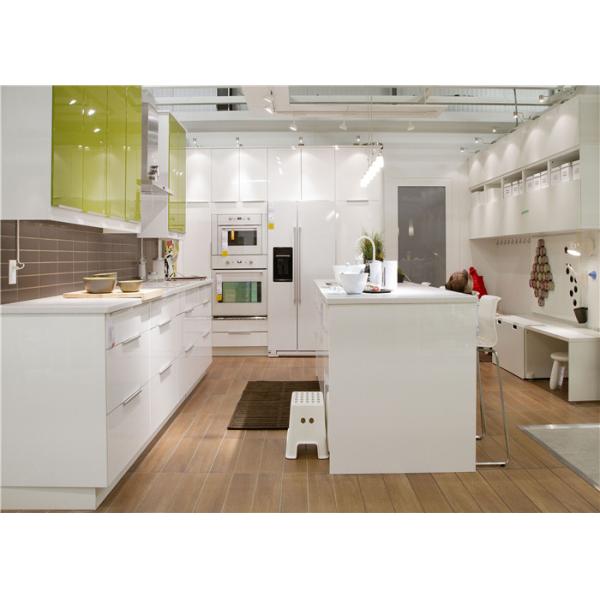 Custom Kitchen Storage Cabinets With  Marble / Granite / Quartz Stone Countertop
