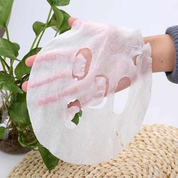 Non Woven Fabric Silk Face Mask / Compressed Facial Mask Easy Carry Ultra Thin Texture
