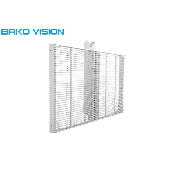 Ultra Slim Transparent LED Screens Display Full Color Aluminum Panel For Glass Wall