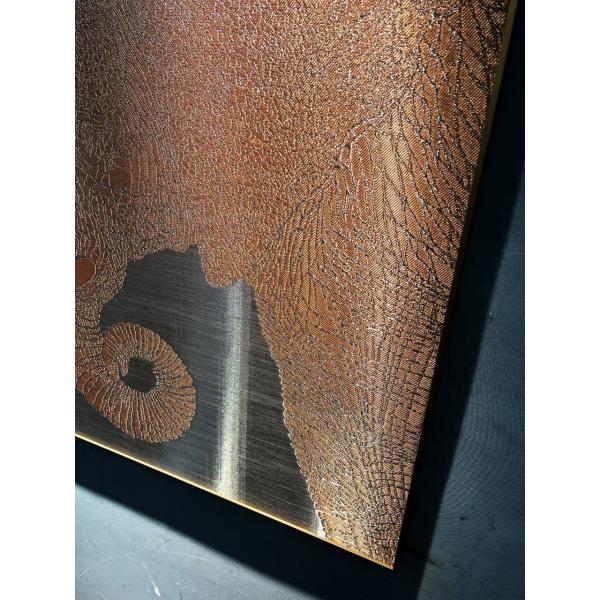 Custom Copper Mesh Art for Metallic Wallpaper / Metallic Painting