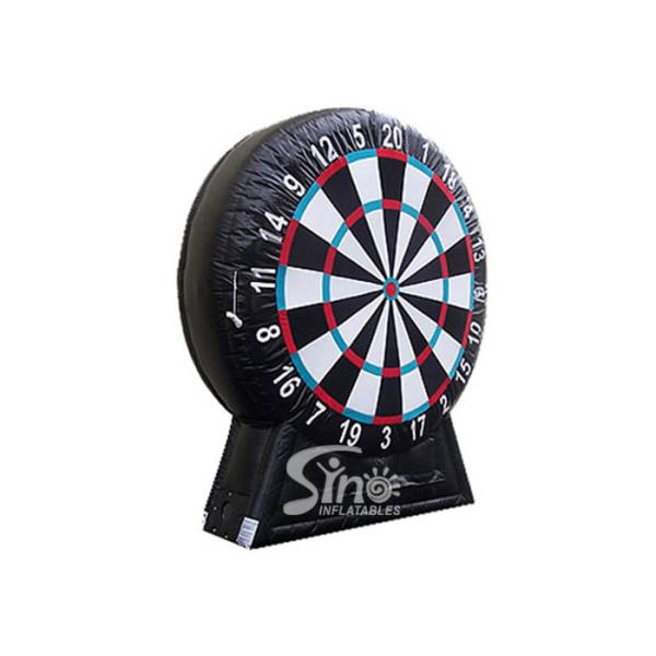 Giant Inflatable Soccer Dart Board With Stand Made With Pvc Tarpaulin Material