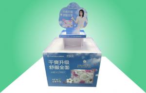 Cheap All Round Show Cardboard Pallet Display Recyclable For Promoting Sanitary Pad for sale