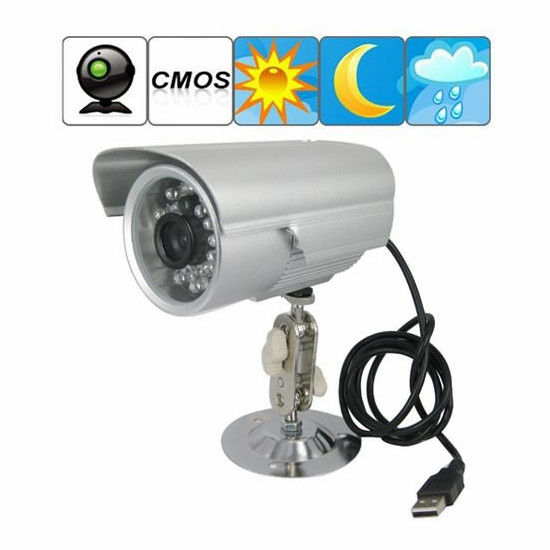 Waterproof 1/4" CMOS CCTV Surveillance TF DVR Camera Home Security Digital Video