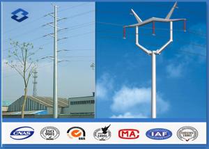 Cheap 110KV Double Circuits Angle Electrical Power Pole for distribution Line for sale