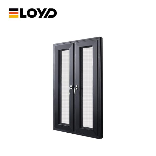 Industrial Aluminum Double Glass Windproof Casement Windows Replacement For Apartment
