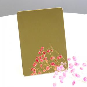 Cheap Decorative Sus 316 Stainless Steel Color Sheet Gold Mirror Finished 304 Stainless Steel Plate for sale