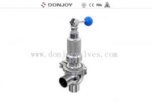 Cheap 1.5  SS304 manual quickly Pressure Safety Valve , over flow valve Clamped for sale