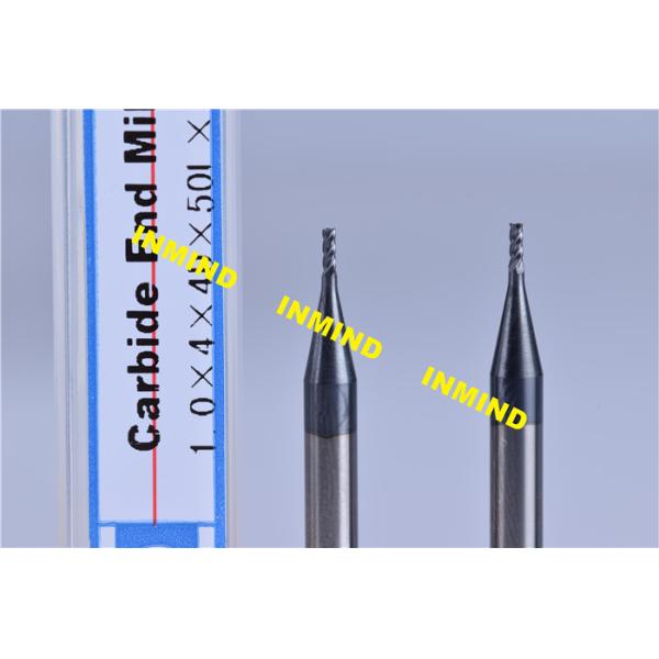SGS Mico Two Flute Milling Machine Bits End Mill With TiSiN / NANO Coating