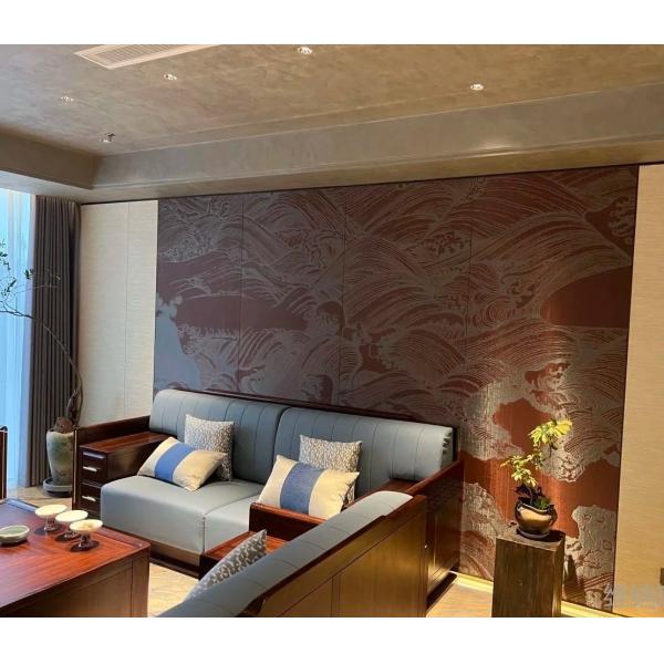 1.8m Width Metallic Wall Covering Stain Resistant For Superior Wall Protection And Design