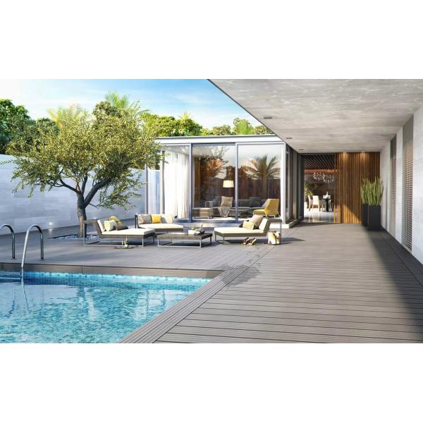 WPC Wood Plastic Composite Flooring Decking Deco Board For Outdoor Garden Decoration