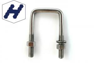 China Hot Dip Stainless Steel U Bolts ASTM Certificate M6 U Bolts With Nut on sale