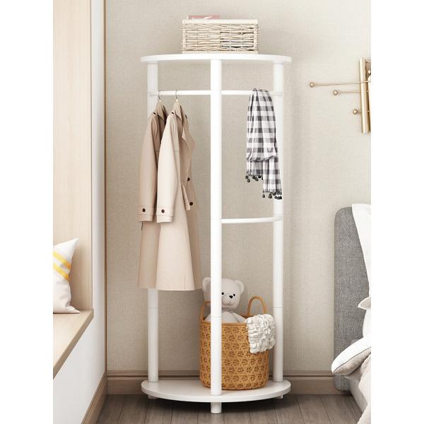 Semicircular Corner Coat Rack Hanger Stand Clothing Display Rack