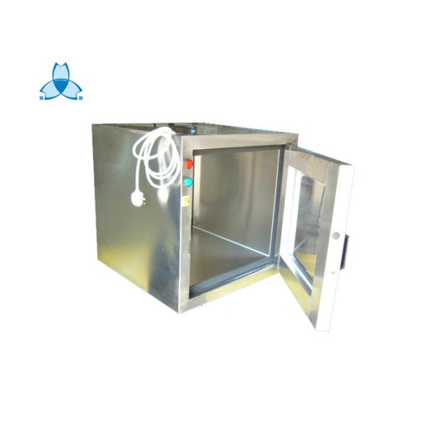 UV Lamp Air Shower Pass Box With Manual Interlocking Doors , Support Brackets