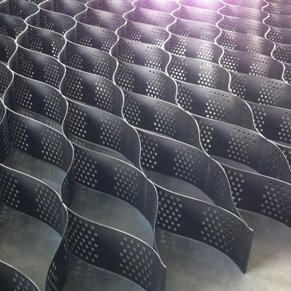 Smooth Textured Perforated HDPE Geocell 1.5mm Thickness ASTM Standard for Retaining Wall