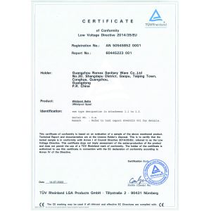 Guangzhou Romex Sanitary Ware Co., Ltd. Certifications