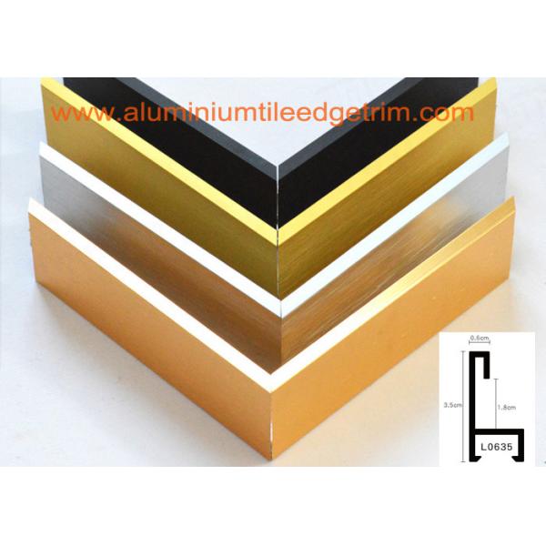 Decorative Aluminium Picture Frame Mouldings Extrusions , Aluminium Picture Frame Profiles
