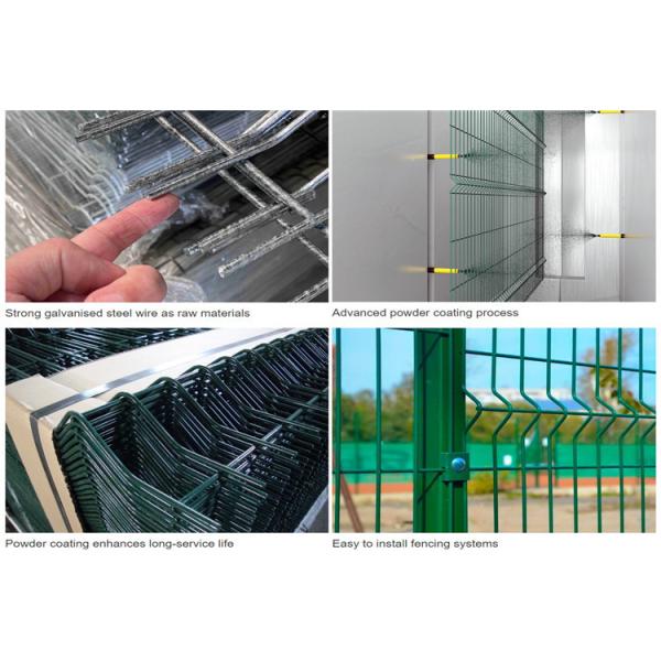 Curved Welded Wire Mesh Fence Panel For Garden With 50x100mm Hole Size