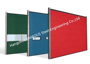 Cheap Polyurethane Core Overhead Steel Door Fully Automatic Wind Resistant Industrial Lifting Door for sale