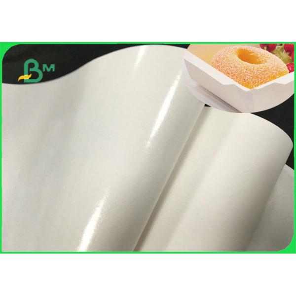 Waterproof PE Coating White & Brown Craft Paper Roll 36'' Making Plate Bowl