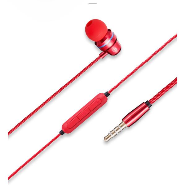 Dual Volume Control Extra Double Bass In - Ear Headphones With Microphone Custom Printed