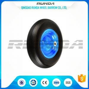 4inches Solid PU Foam Wheel, Line Pattern Polyurethane Caster Wheels 4.00-8