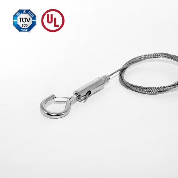 Self Lock Spring Hook Cable Gripper With Safety Cap Suspension Light Accesory
