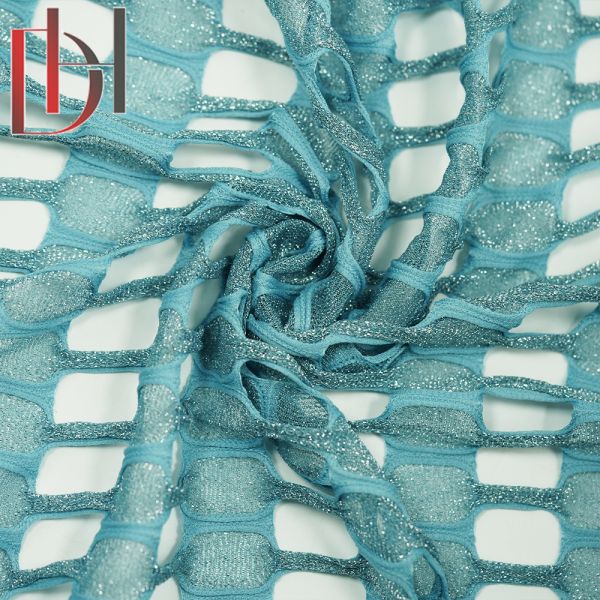 100% Polyester Soft Jacquard Fabric Quick Dry Cotton Bikini Skirt Fabric With Holes