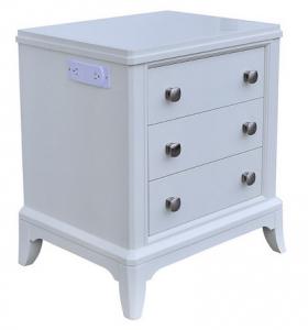 Cheap 3-Drawer White painted wooden night stand of hotel bedroom furniture,hospitality casegoods,bed side table for sale