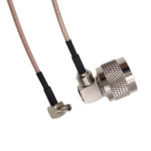 Cheap N Male To R/A TS9 Male RG316 Coaxial Cable Extension Cord Right Angle for sale