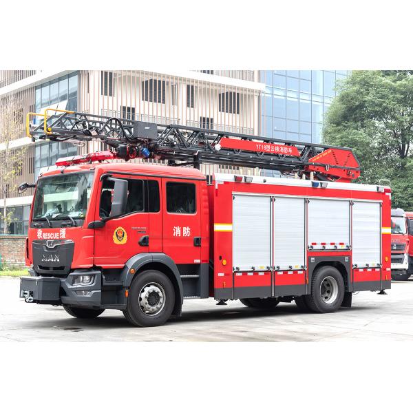Man 18m Aerial Ladder Rescue Fire Fighting Truck Specialized Vehicle China Factory